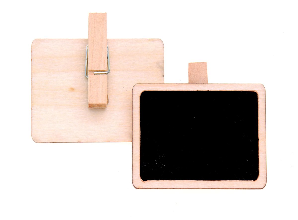 Houten plank met klemmen 5x4,8cm